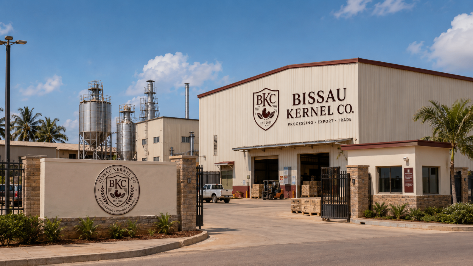 Bissau Kernel Co. processing facility in Guinea-Bissau
